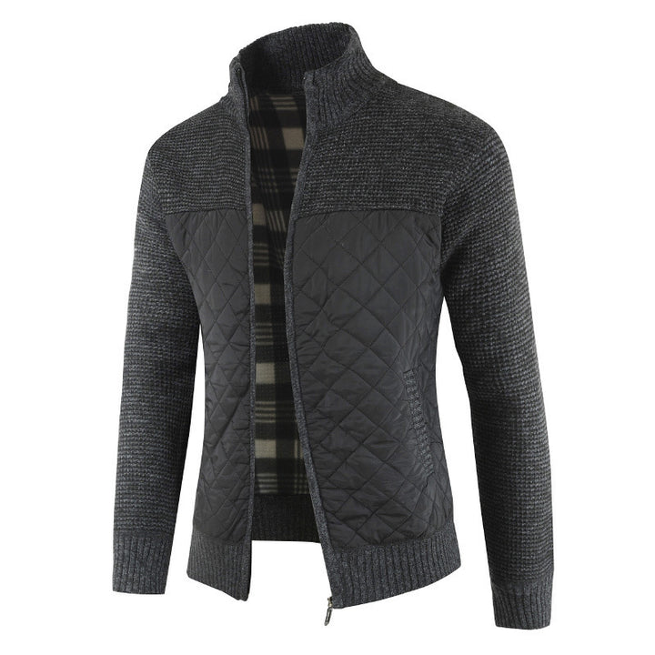 Quilted jacket for men with knitted details Lune London