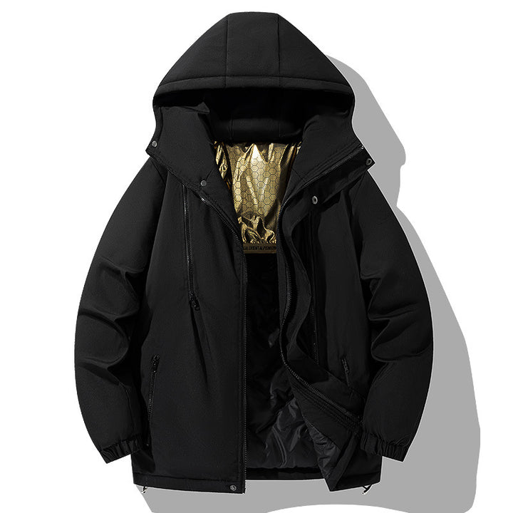 Ladies warm and insulated winter jacket with hood Lune London