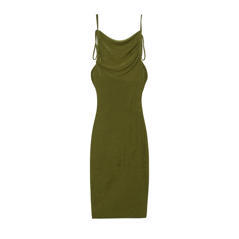 Ladies Elegant Summer Dress Draped Lune London