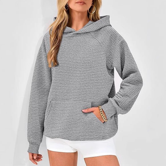 Comfortable hoodie for women with textured design Lune London