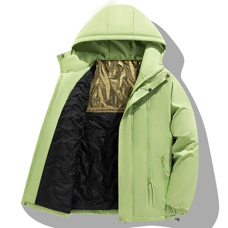 Ladies warm and insulated winter jacket with hood Lune London