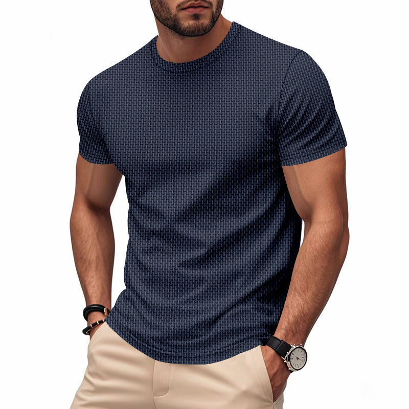 Men's short sleeve breathable T-shirt with stylish zip Lune London
