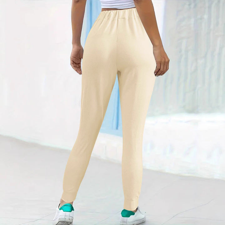 Women's leisure relaxed fit jogger pants with pockets Lune London