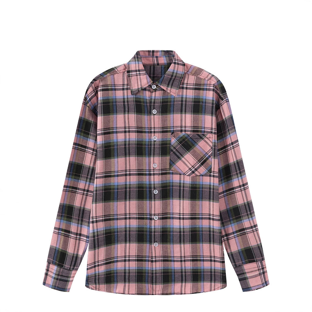 Stylish and comfortable flannel shirt for women with a checkered pattern Lune London