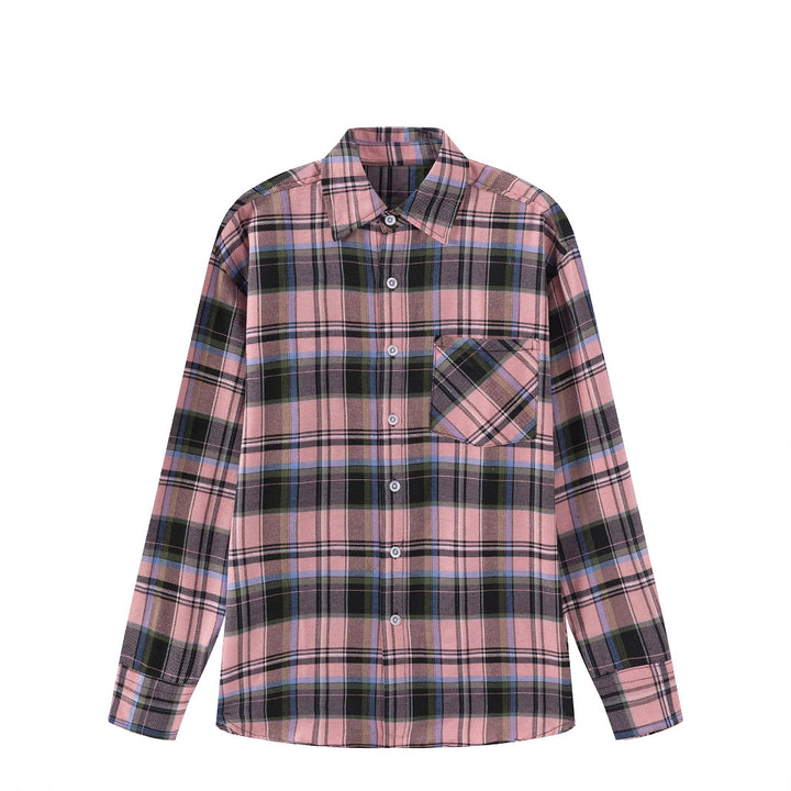Stylish and comfortable flannel shirt for women with a checkered pattern Lune London