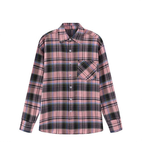 Stylish and comfortable flannel shirt for women with a checkered pattern Lune London