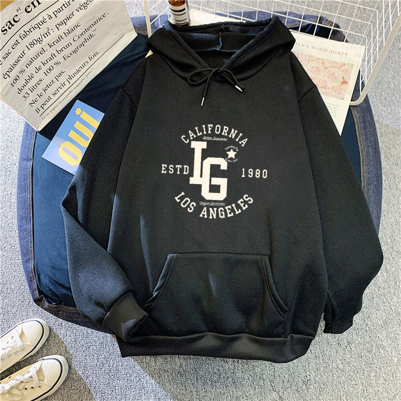 Women's hoodie with sporty California print Chic & Stil