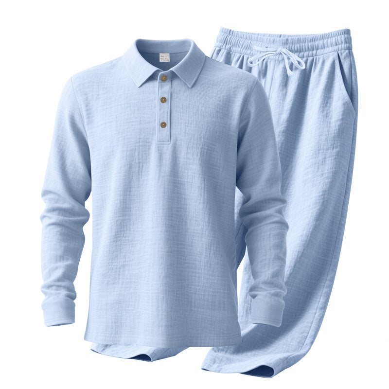 Casual polo for men with comfortable cotton jogger pants Lune London