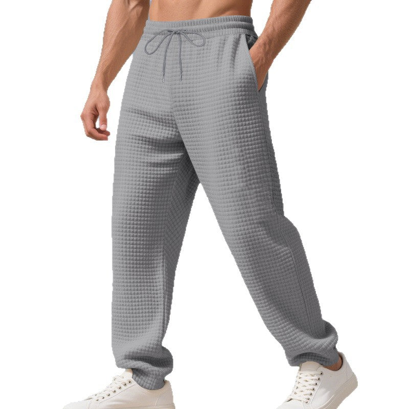Comfortable leisure pants for men in breathable waffle fabric Lune London