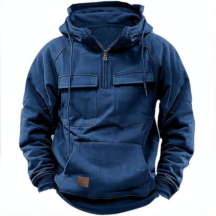 Practical and warm hooded jacket for men with pockets Lune London