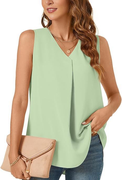 Women V-Neck Pleated Casual Top Lune London