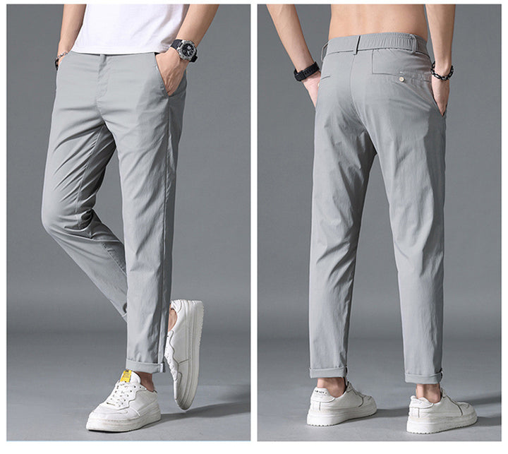 Pantalon chino tendance pour hommes avec taille élastique et poches pratiques Lune London