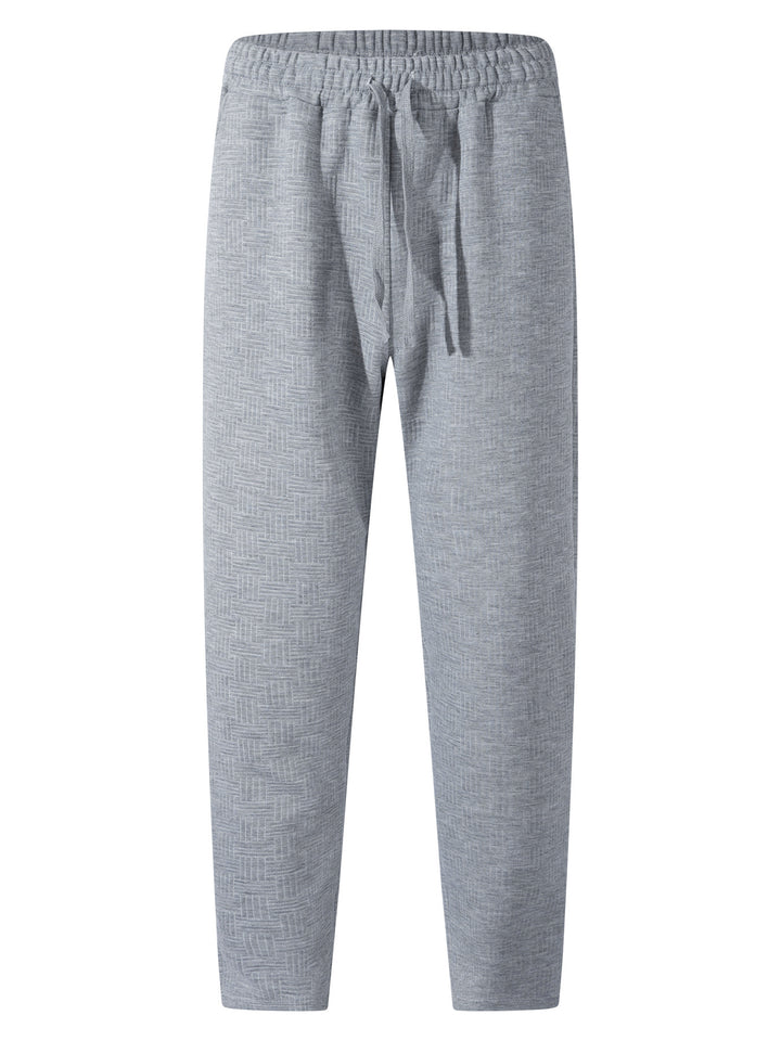 Sport leisure pants for men with an innovative structured design and an elastic waist Lune London