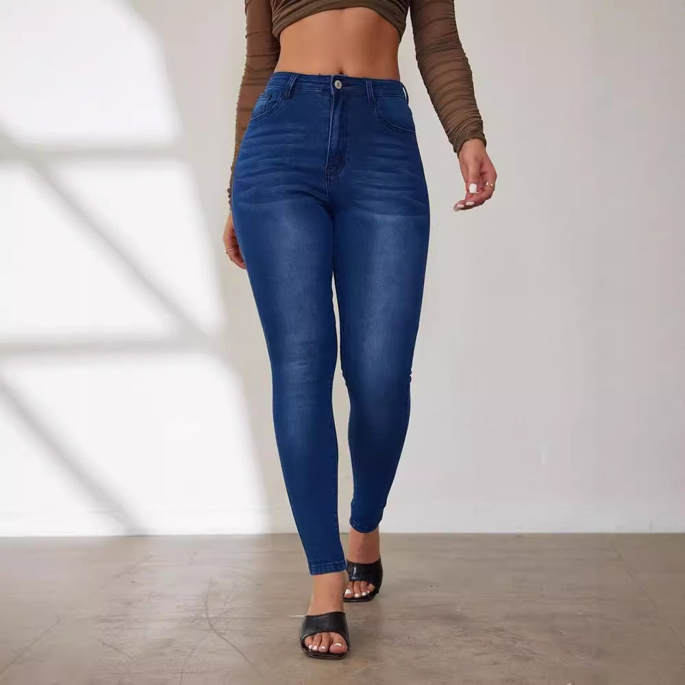 High-waisted skinny jeans for women with a fitted cut Lune London
