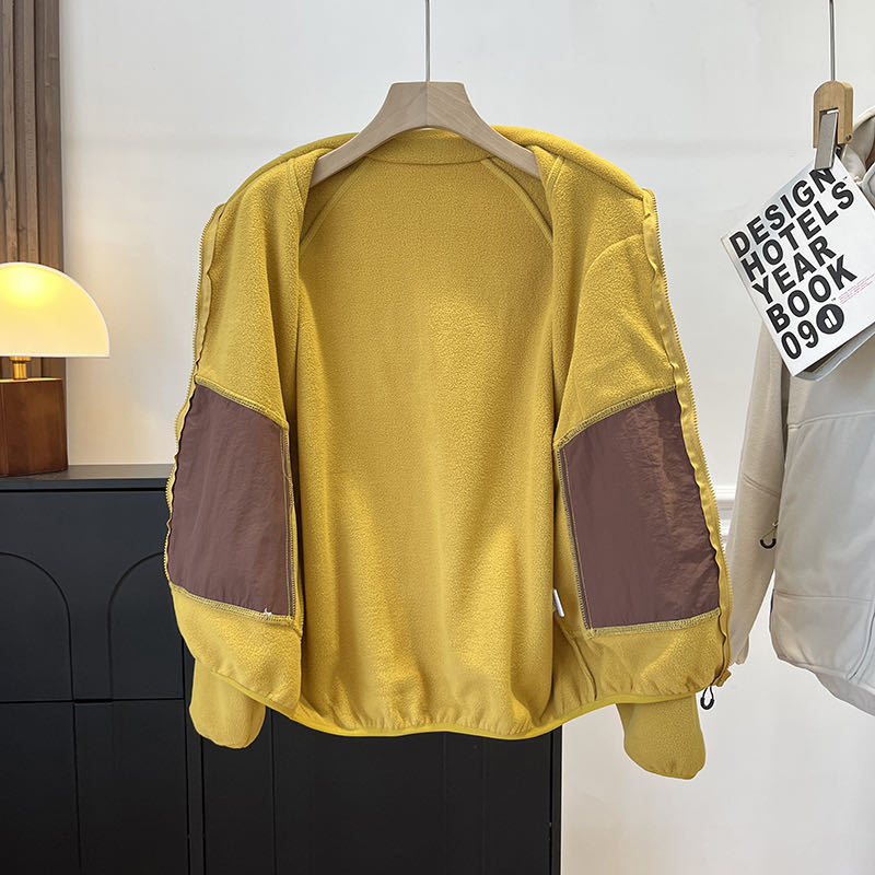 Veste en polaire pour femmes avec col montant et poches pratiques Chic & Stil