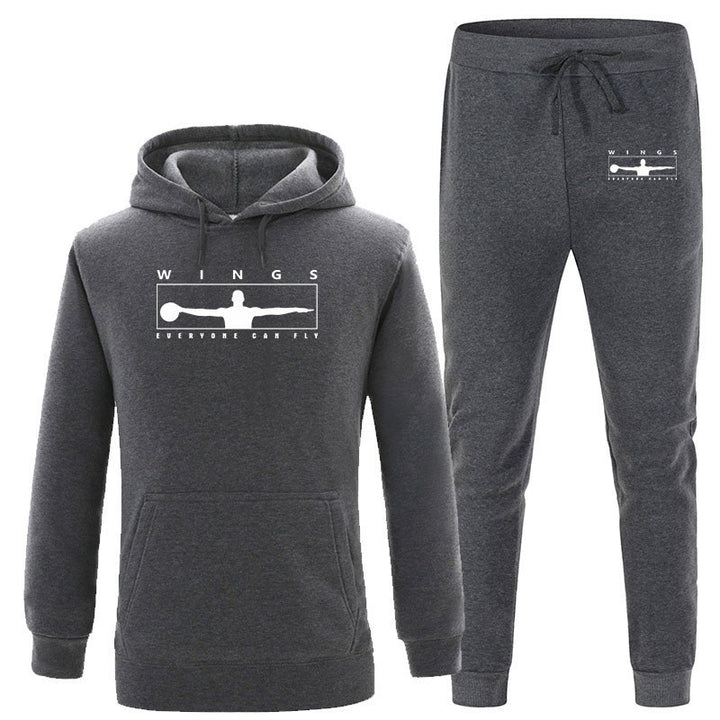Women's jogging suit with modern logo and comfortable kangaroo pockets Chic & Stil