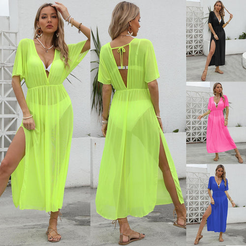 Ladies Breezy Maxi Cover-Up Dress Lune London