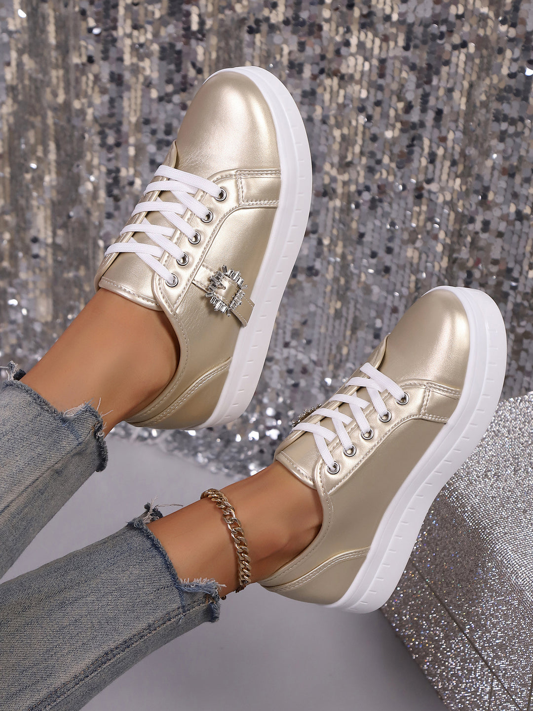 Ladies Fashion Platform Sneakers Lune London