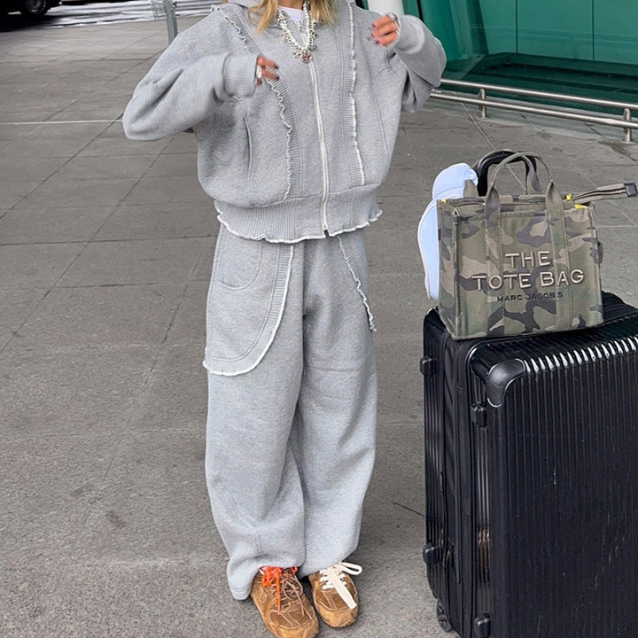 Comfortable lounge pants for women with ruffle details Lune London