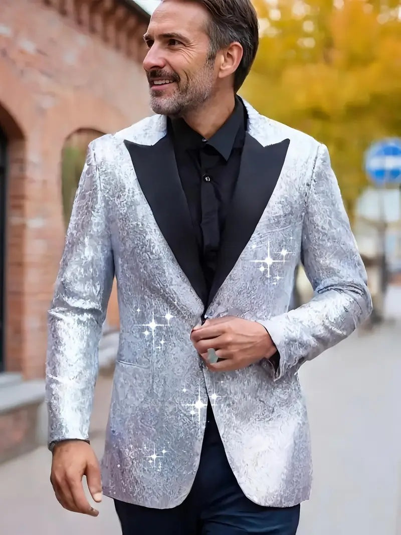 Elegant sequin jacket for men with a modern design Lune London