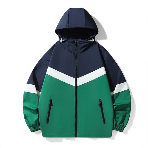Lightweight transition jacket for men with adjustable hood system and breathable inserts Lune London
