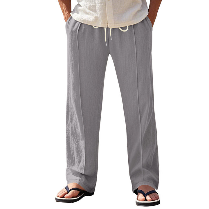 Men's airy beach pants with elastic waistband and practical side pockets Chic and style