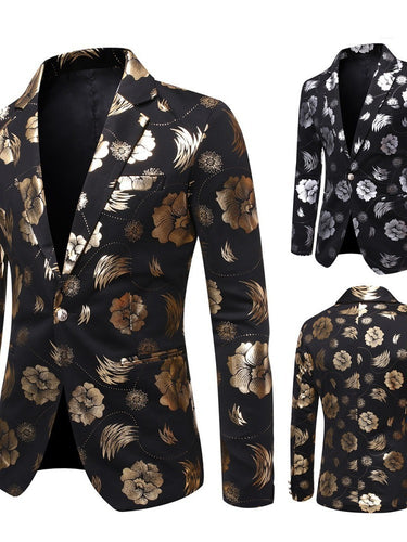 Veste élégante pour hommes avec un motif floral luxueux Lune London