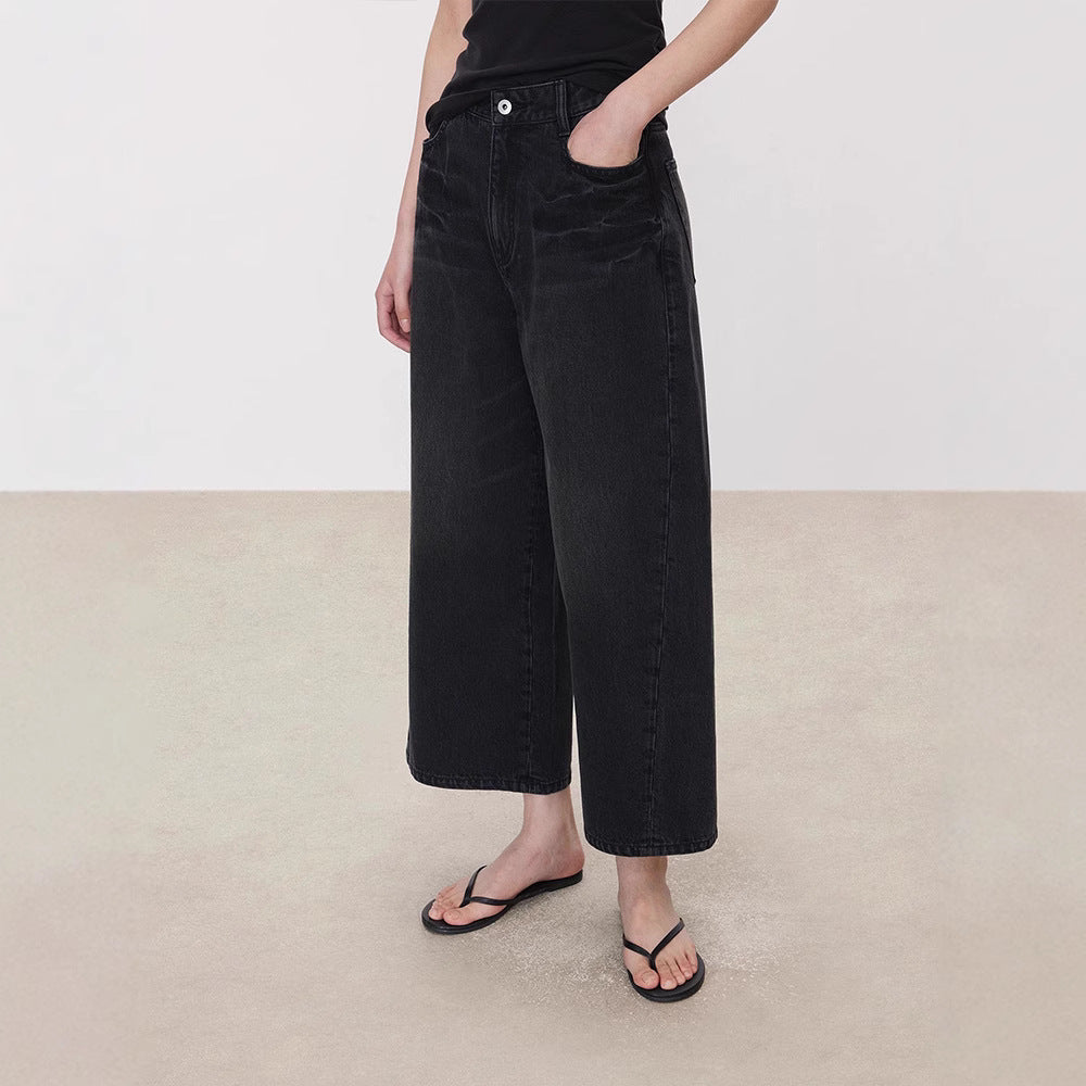 Jeans larges pour femmes à taille haute Chic & Stil