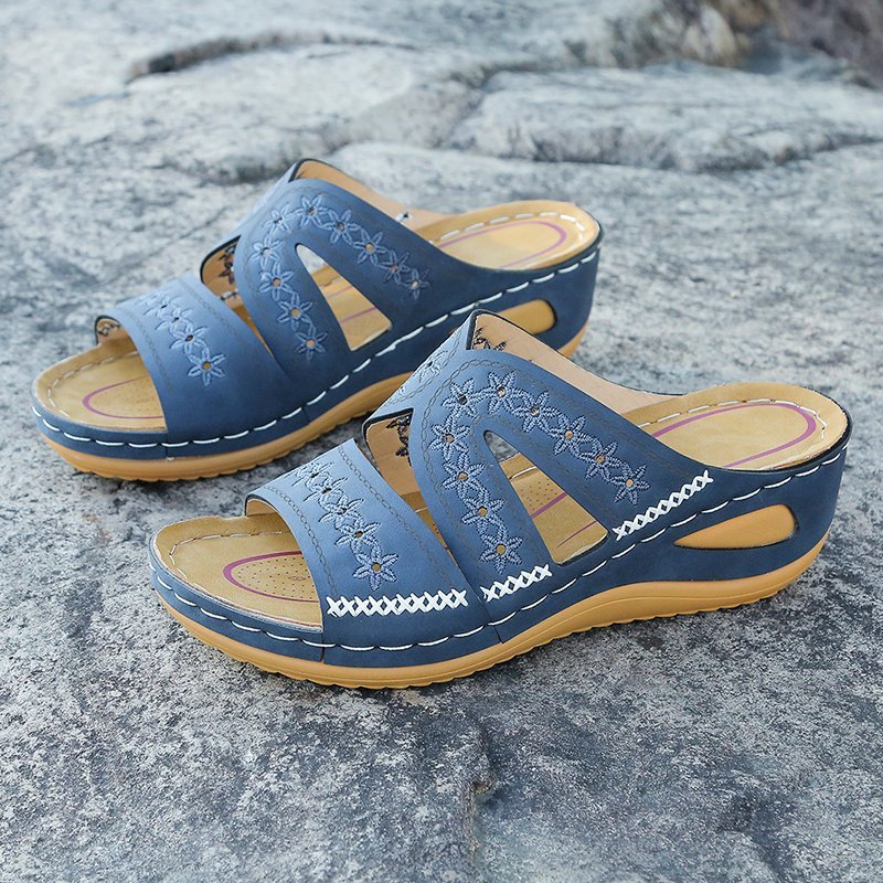 Slip-on sandals enhancing comfort for women Lune London