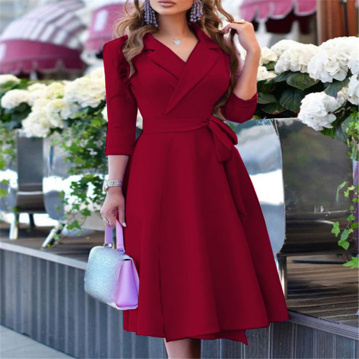 Floral wrap dress for women with fitted silhouette Lune London