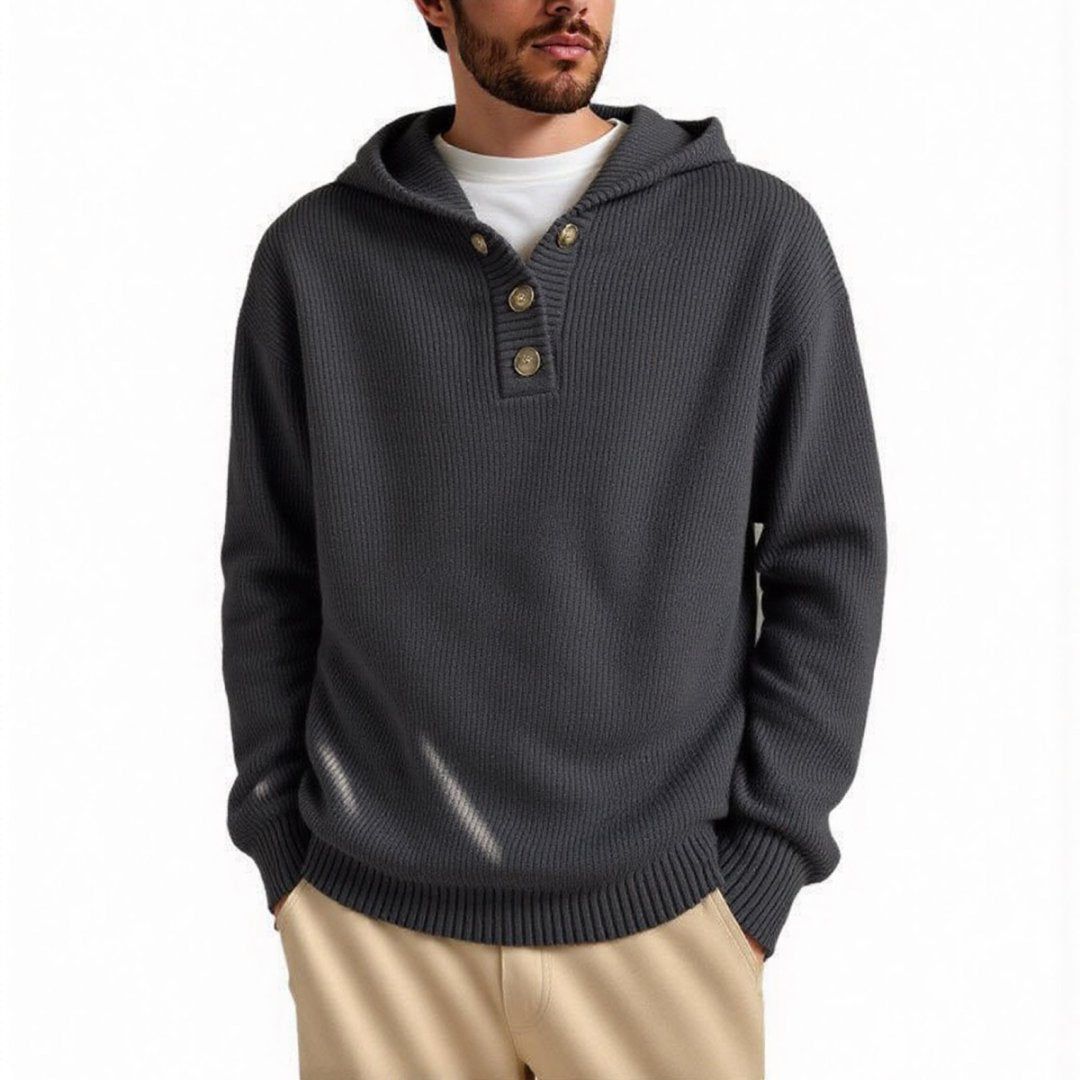 Men's hoodie with embossed pattern Lune London