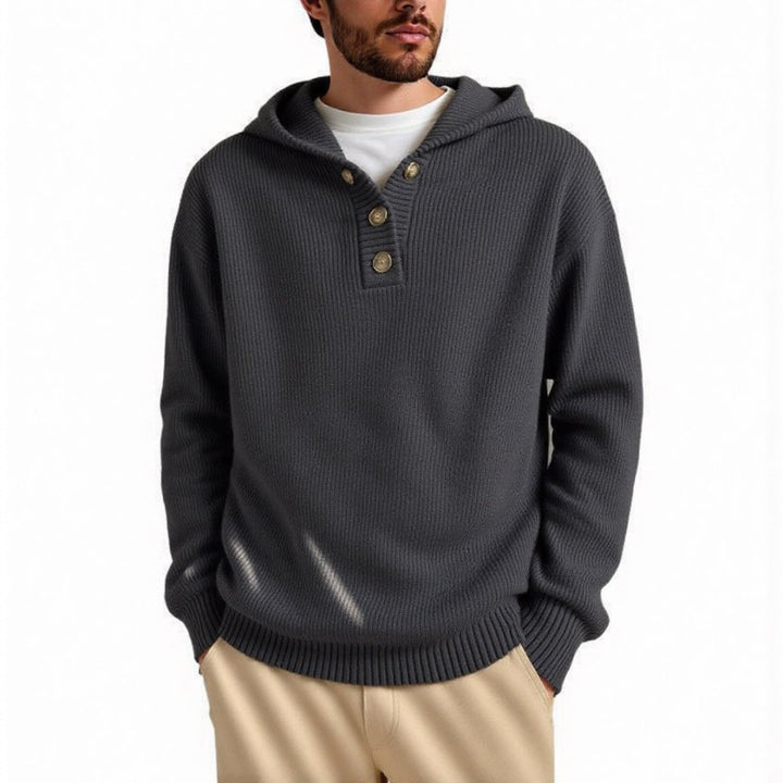 Men's hoodie with embossed pattern Lune London