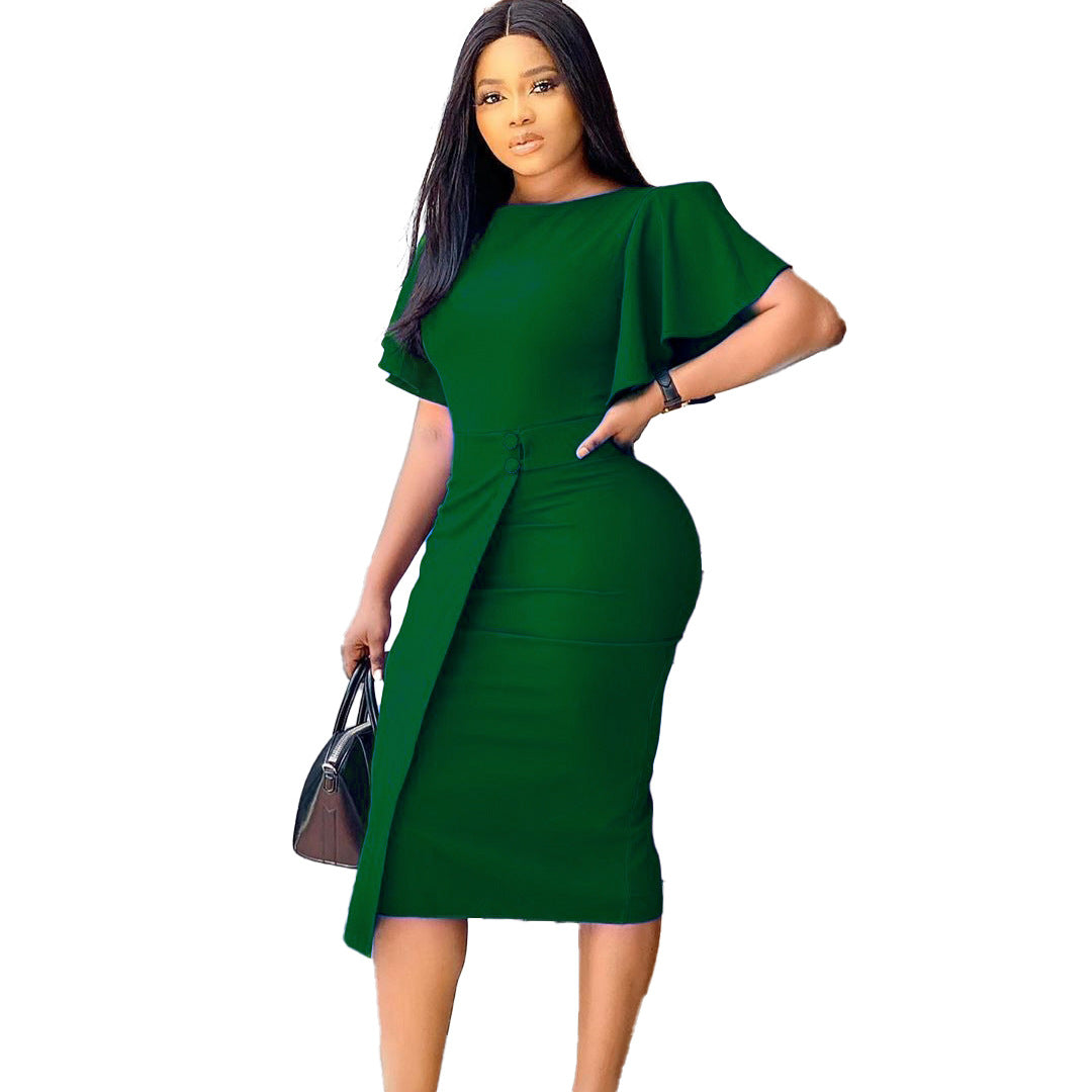 Elegant dresses for ladies with flared sleeves and a fitted silhouette Lune London