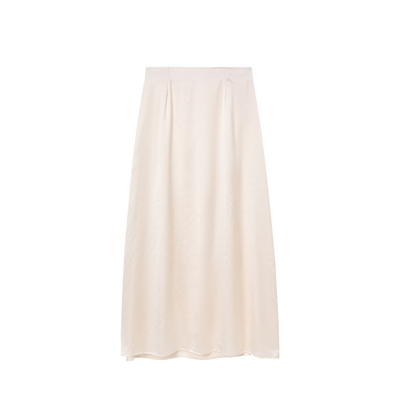 Chic Long Floor-Length Satin Maxi Skirt for Women and Style