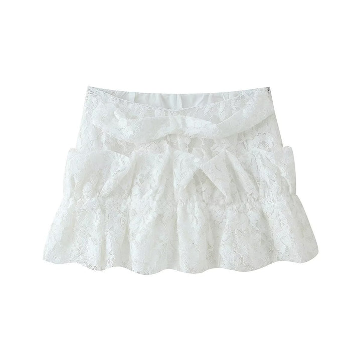 Women's set with high-quality lace top and playful skirt Lune London