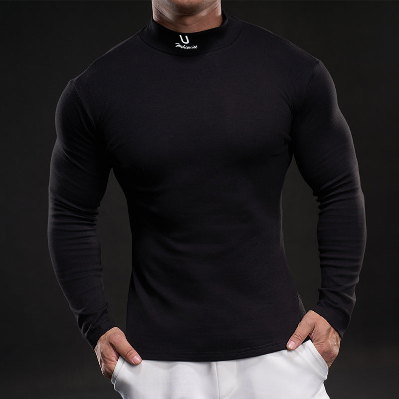Men's high-quality functional T-shirt with high collar Lune London