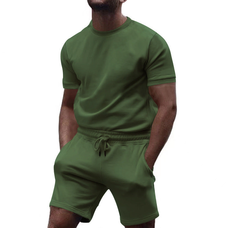Short sleeve sports set for men with elastic waist Lune London