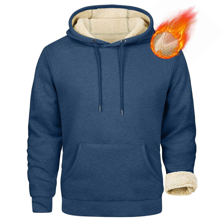 Fleece hoodie for men with soft lining inside Lune London