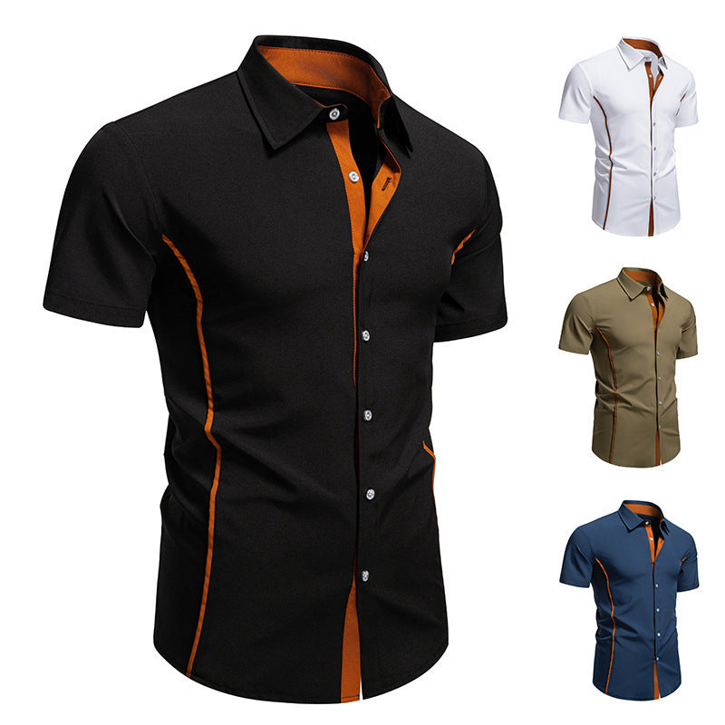 Men's Short Sleeve Shirt with Modern Cut Lune London