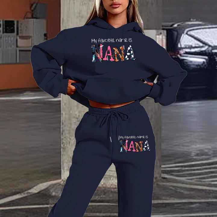 Women's tracksuit with creative lettering and comfortable fit Lune London
