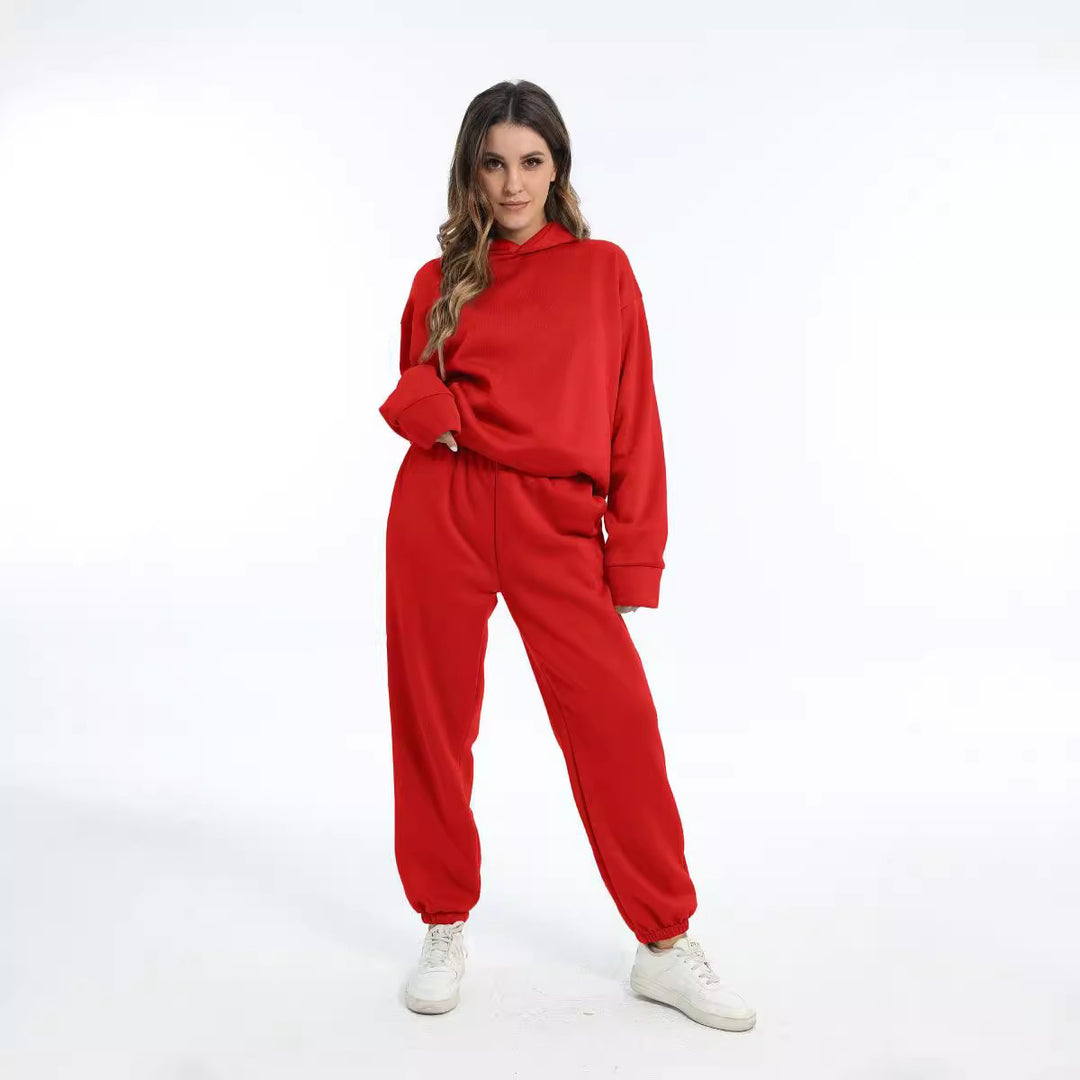 Ladies casual outfit with hood and elastic cuffs Lune London