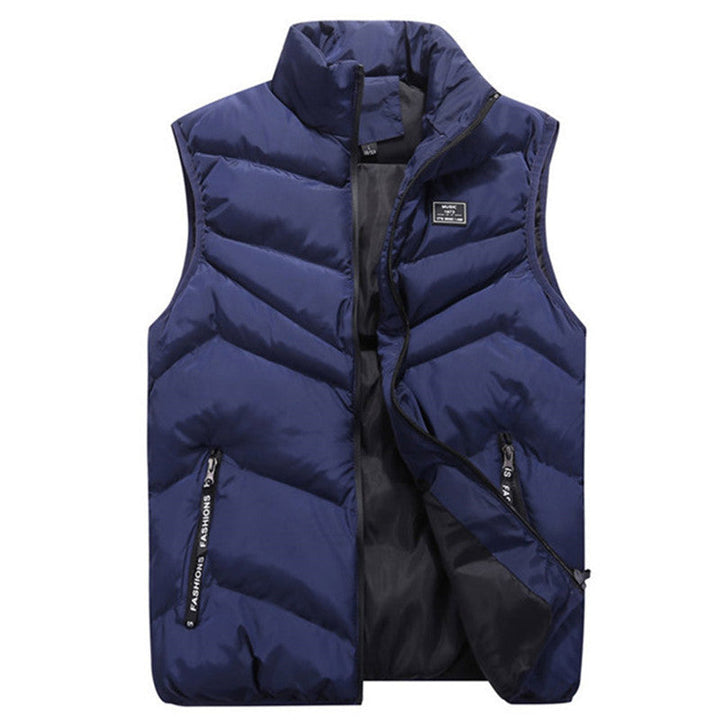 Lune London | Women's quilted vest with high collar and side zip pockets
