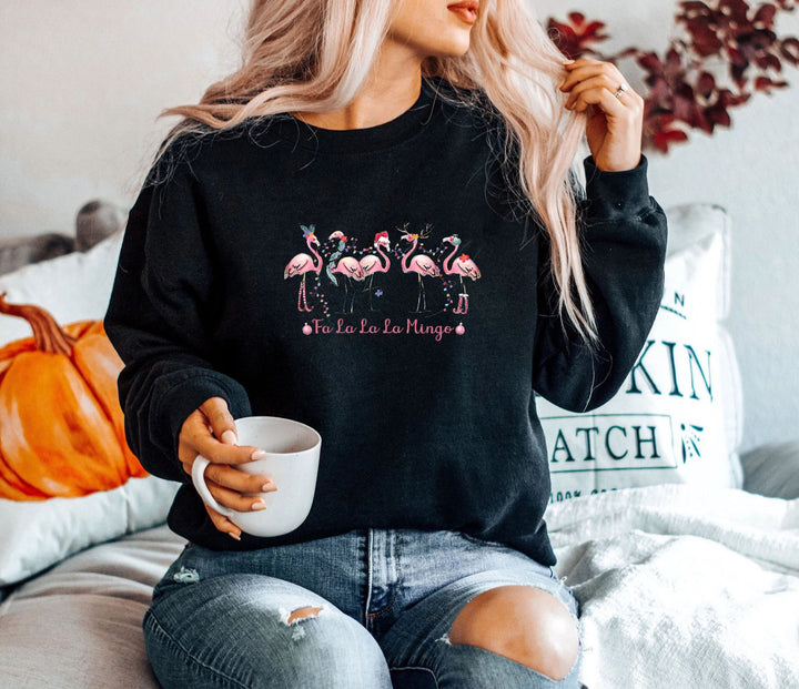 Sweatshirt pour femmes avec motif flamant rose original et coupe décontractée Chic & Stil