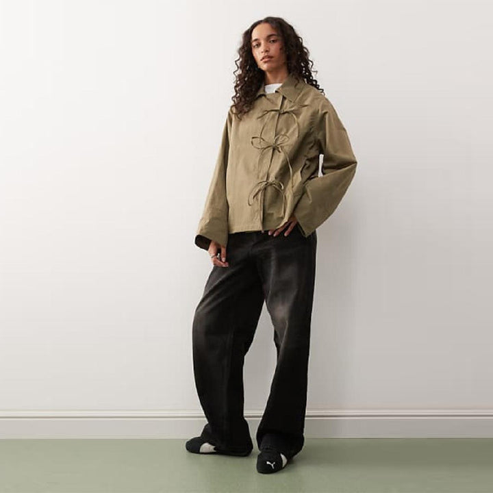 Leisure jacket for women with modern belts and a casual fit Lune London