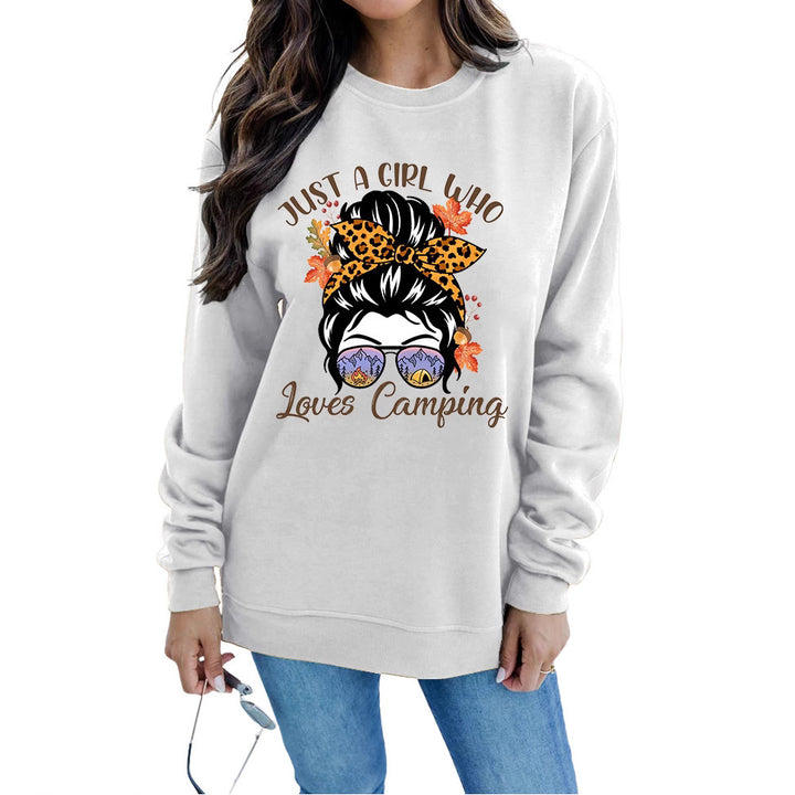 Sweatshirt pour femmes avec motif artistique de camping Chic & Stil