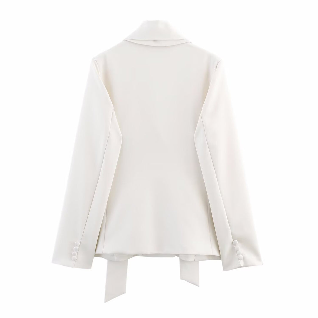 Ladies elegant blazer with removable scarf Lune London