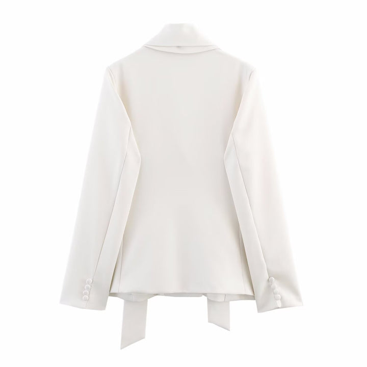 Ladies elegant blazer with removable scarf Lune London