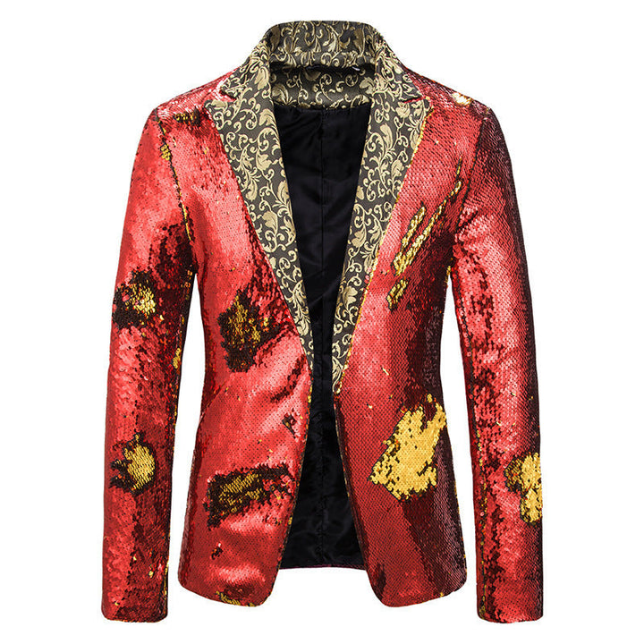 Men's Extravagant Sequin Blazer Jacket Lune London