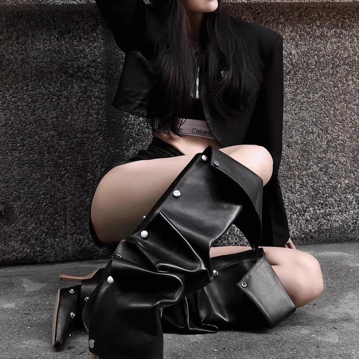 Stylish over-the-knee boots for women with innovative design and elegant heel Lune London
