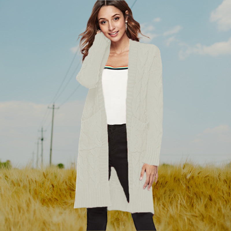 Lune London Long Sleeve Women's Cardigan with Twisted Details